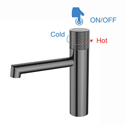 Смеситель для раковины Desire VBF-1D3GM, вороненая сталь, , шт