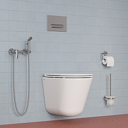 Смеситель с гигиеническим душем, глянцевый хром, Ray, IDDIS, RAYSB00i08