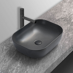 Раковина керамическая Vincea VBS-101MA, 505*405*140, накладная, цвет антрацит матовый, , шт