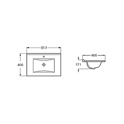 Раковина VBS-13980MB керамическая, цвет черный матовый, , шт