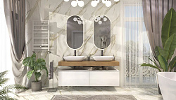 Тумба подвесная Unit 80, выс. 40, выдв. ящик, внутр. ящик, бел лед