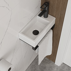 Corpa Nera Longo/Лонго 37 раковина накладная правая, белый