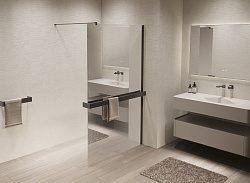 Душевая перегородка Walk-In VSW-1HR900MRGM, 900*2000, вороненая сталь, стекло зеркальное, , шт