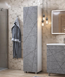 ВЫВОД Пенал Geometry 450 бетон (pn.GEO.45 бетон)