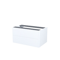 Тумба подвесная, под столешницу, 80 см, белый, Aiger, IDDIS, AIG80W0i95