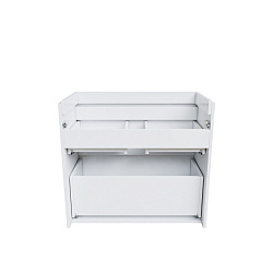 Тумба напольная с 2 ящиками, белая, 80 см, Zodiac, IDDIS, ZOD8CBFi95