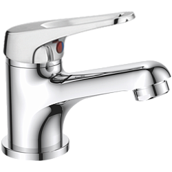 Смеситель для раковины, латунь, хром  HB1013