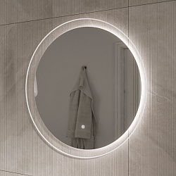 Зеркало с подсветкой ELEGANTE D80, амарок