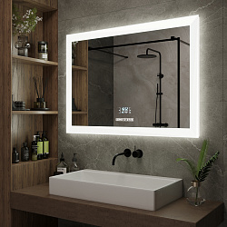 Зеркало/LED-подсветка/(91,5см*68,5см)/антизапотевание/многофункц. сенсор. выключатель Elton/AQUA D