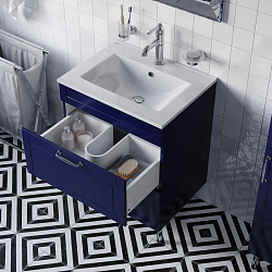 Тумба с умывальником, напольная, 60 см, синий, Oxford, IDDIS, OXF60N0i95K подходит умыв. 0136000i28