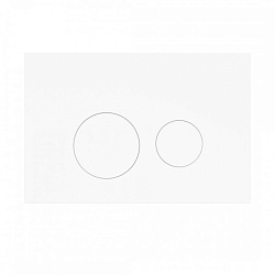 Corpa Nera Bosso/Боссо клавиша смыва, двойной смыв, белый матовый