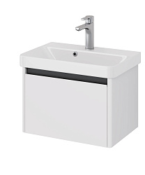 DREJA.eco Тумба Luxury, 55 см, подвесная, 1 ящик,   белый матовый