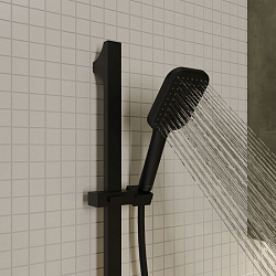 Лейка для душа, черная матовая, 3F, Ideal Spa, MI, ILS3FBSM18