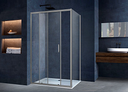 Душевой уголок Alpha VSR-3AL9012CLGM, 1200*900, вороненая сталь, стекло прозрачное, , шт
