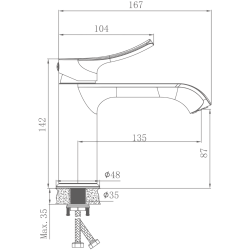 Смеситель для раковины HB10553-8
