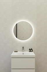 Зеркало ECLIPSE Fusion 62x62 с подсветкой круглое