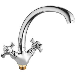 Смеситель для кухни, латунь, хром HB4824