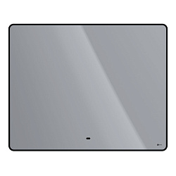 Зеркало Lemark MIOBLACK 100х80 см с интерьерной подсветкой, с подогревом