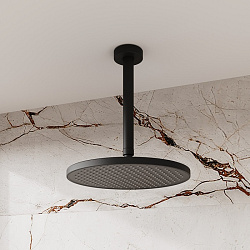 Душевая насадка верхняя круглая, черная матовая, Esper, IDDIS, ESP25BRi64