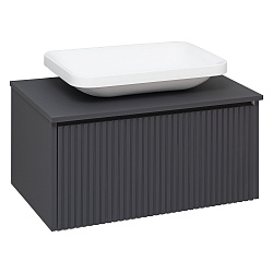 Тумба подвесная Monaco/70см/1 ящ/графит/AQUA DE MARCO