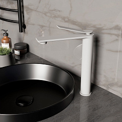 Смеситель для раковины Verse VBF-2VE2MW однорычажный, белый матовый, , шт