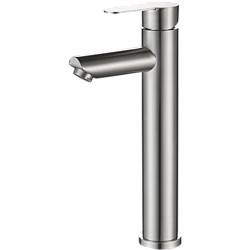 Смеситель для раковины высокий, нержавеющая сталь HB11801