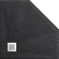 Поддон для душа из искусственного камня VST-4SP9090A, 900*900*25, антрацит, , шт