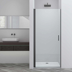 Душевая дверь Alpha VDP-3AL700CLGM, вороненая сталь, стекло прозрачное, , шт