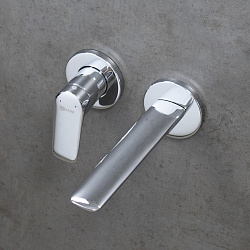 VERBA Встраиваемый смеситель для раковины, излив 22,9 см, латунь/хром, LM11426C