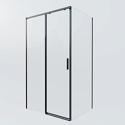 Душевой уголок Soft 2 VSR-3SO28012CLB, 1200*800, черный, стекло прозрачное, , шт