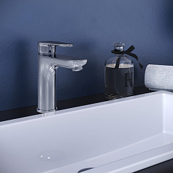 Aringa Рейн смеситель для умывальника увеличенный, хром