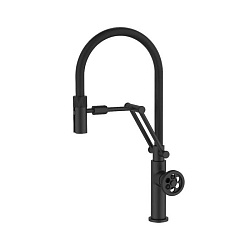 Смеситель для кухни с гибким изливом, черный матовый, Grange, IDDIS, GRABLFLi05