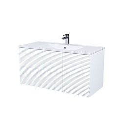 Тумба с умывальником, подвесная, 100 см, белый, Bild, IDDIS, BIL10W0i95K