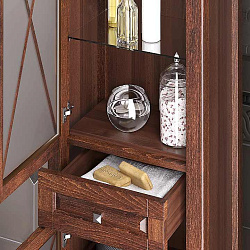 Пенал Opadiris Палермо, цвет светлый орех, левый