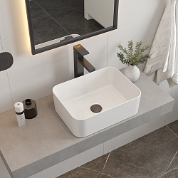 Corpa Nera Grossi/Гросси 40 раковина накладная узкая, белый