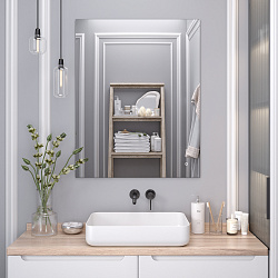 Зеркало/LED-подсветка (80см*100см) сенсор.выключатель Sirius/AQUA DE MARCO