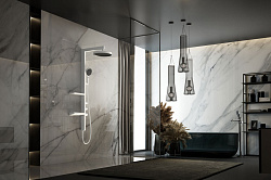 Душевая стойка Inspire VSFS-3I11W с изливом, 30см верх душ, белый, , шт