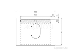 Тумба-умывальник Лофт Урбан 65 графит\Орегон (Одри, MILA)