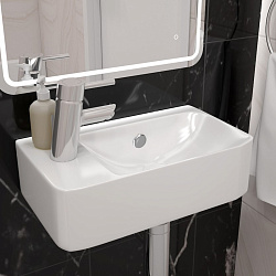 Corpa Nera Longo/Лонго 45 раковина подвесная левая, белый