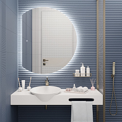 Зеркало /LED-подсветка/(100*120см)/ MOON./AQUA DE MARCO