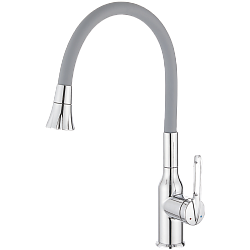 Смеситель для кухни, нержавеющая сталь, хром HB42830