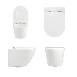 Унитаз подвесной Pragma Nanta, белый глянцевый, смыв Торнадо, NAN1.GWWT.002