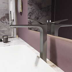 Смеситель для раковины Puro VBF-5P02GM, вороненая сталь, , шт