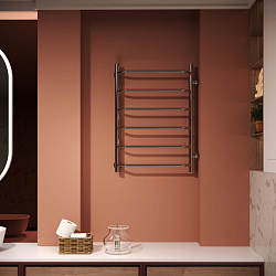 Aringa Римини полотенцесушитель водяной 50*80*50 с боковым подключением, хром