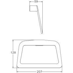 Держатель для полотенец, хром B90604