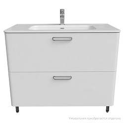 Тумба напольная, белая, 100 см, Brick, IDDIS, BRI10WFi95. Ум. 0101000i28