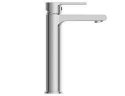 Смеситель для раковины высокий BRASKO однорычажный клик клак