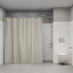 Штора для ванной, 200x240 см, Полиэстер, бежевый, IDDIS, BL02P24i11
