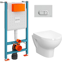 ВЫВОД Zentrum L-box Безободковый унитаз с толстой дюропластовой крышкой микролифт