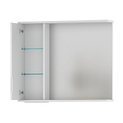 Зеркало-шкаф Adel 80 левый (белый)